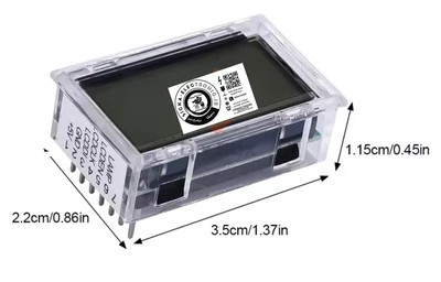 نمایشگر LCD اصلی EGS002 /نمونه اصلی مناسب برای نمایش پارامتر های EGS002 با بک لایت آبی / مخصوص ماژول درایور اینورتر سینوسی EGS002 جهت نمایش پارامترهای ولت،آمپر،دما و جریان(جنس اصلی از برند eg)